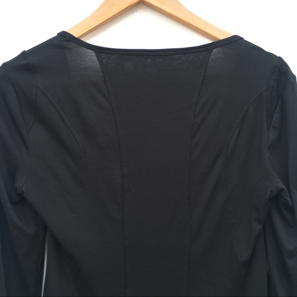 Helmut Lang Modal Seamed Scoop Neck Tee Shirt - Picture 5 of 7